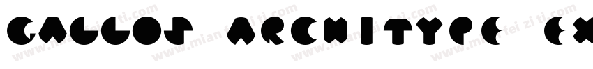 Gallos Architype ExtraBold字体转换
